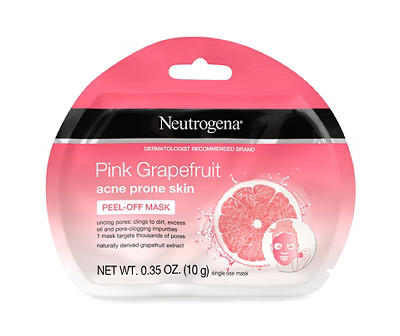 Neutrogena Pink Grapefruit Acne Prone Skin Peel-Off Face Mask, 1 ct