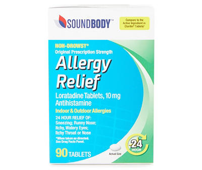 Allergy Relief, 10mg, 90 tablets