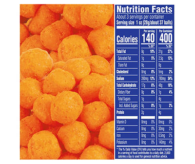 Planters Cheez Balls, 2.75 oz Canister