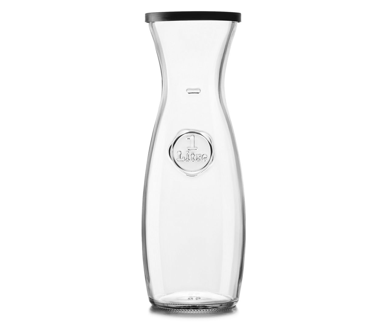 Glass Water or Wine Carafe W/ Lids – 1 Liter (3)