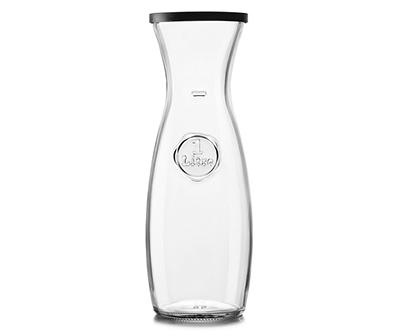 Water Carafe Glass Fridge Milk Bottle Pitcher 1 Litre Jug Wine Decanter with LID 