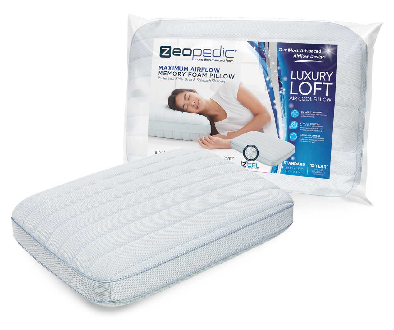 Luxury Cooling Gel Memory Foam Pillow