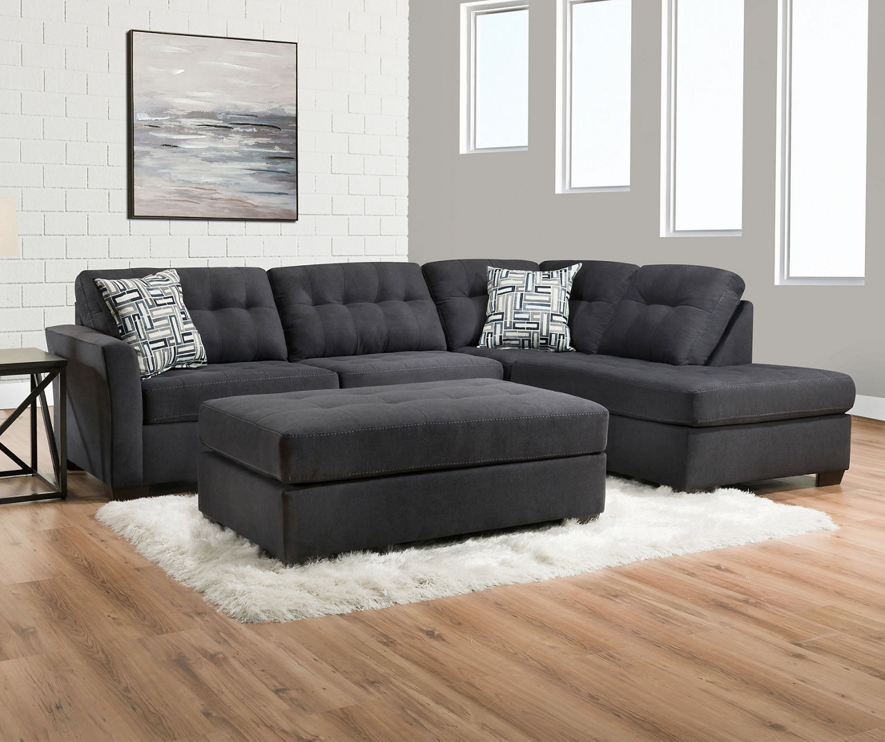 Gray sectional deals big lots