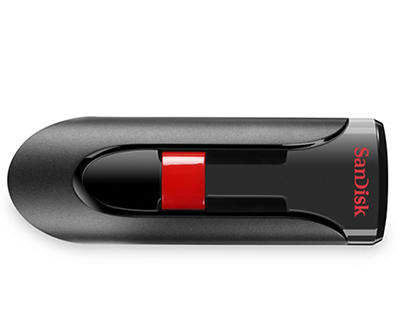 Cruzer Glide Black & Red 16GB USB Drive