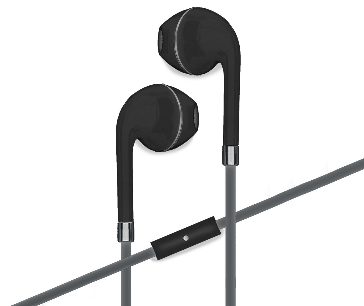 Sentry Black Silver Wired Earbuds with Mic Big Lots