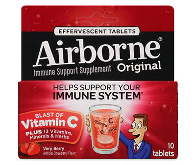 Effervescent Tablets with Vitamin C Very Berry, 10 Tabs