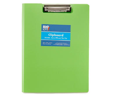Green Poly Clipboard Folder