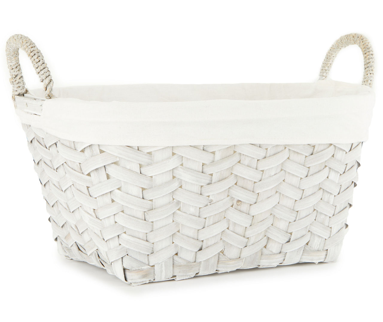 Large Gray Wicker Baskets with Liner Big Lots