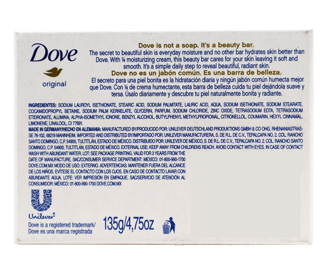 dove soap model