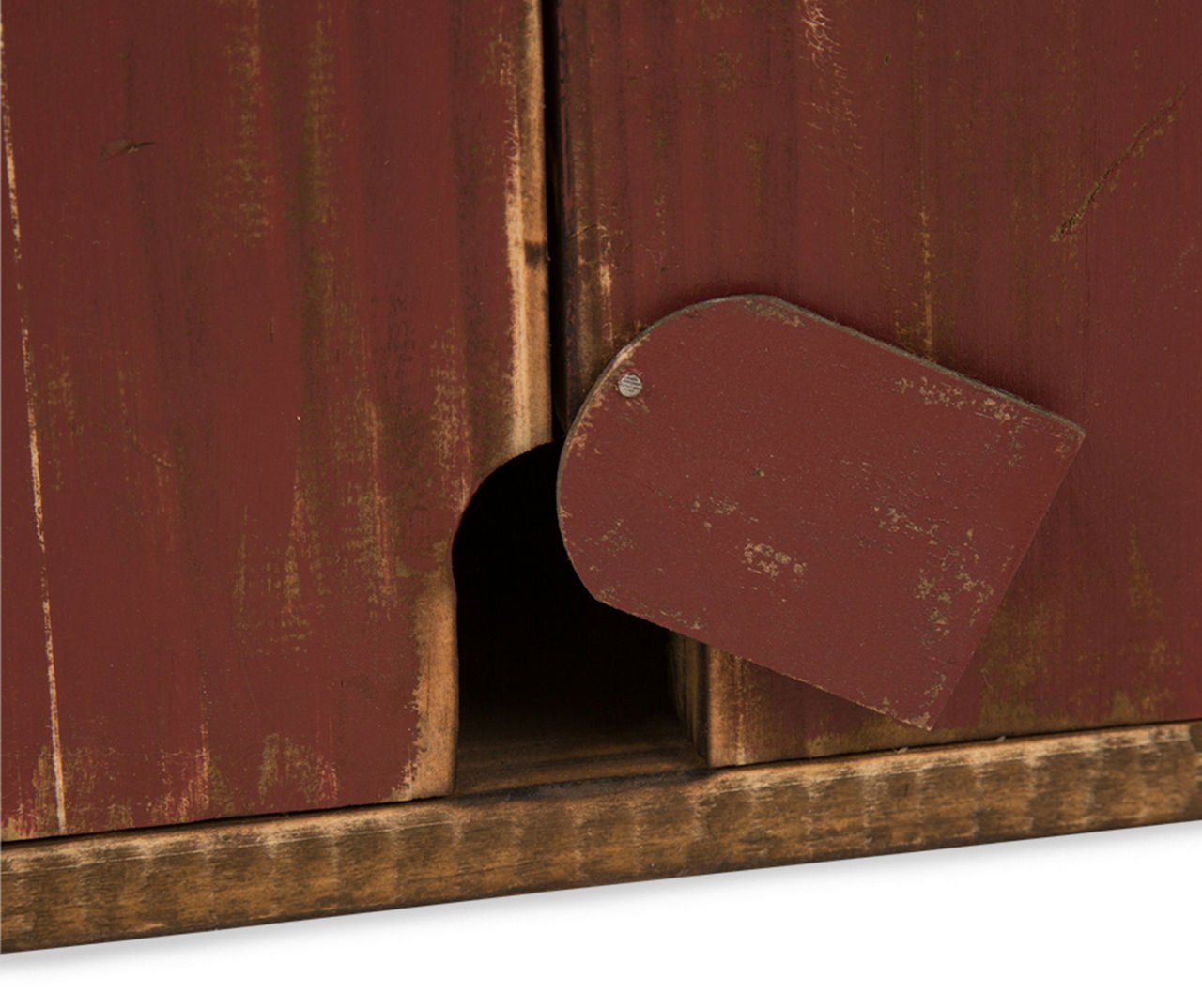 Rustic Red Barn Tabletop Birdhouse