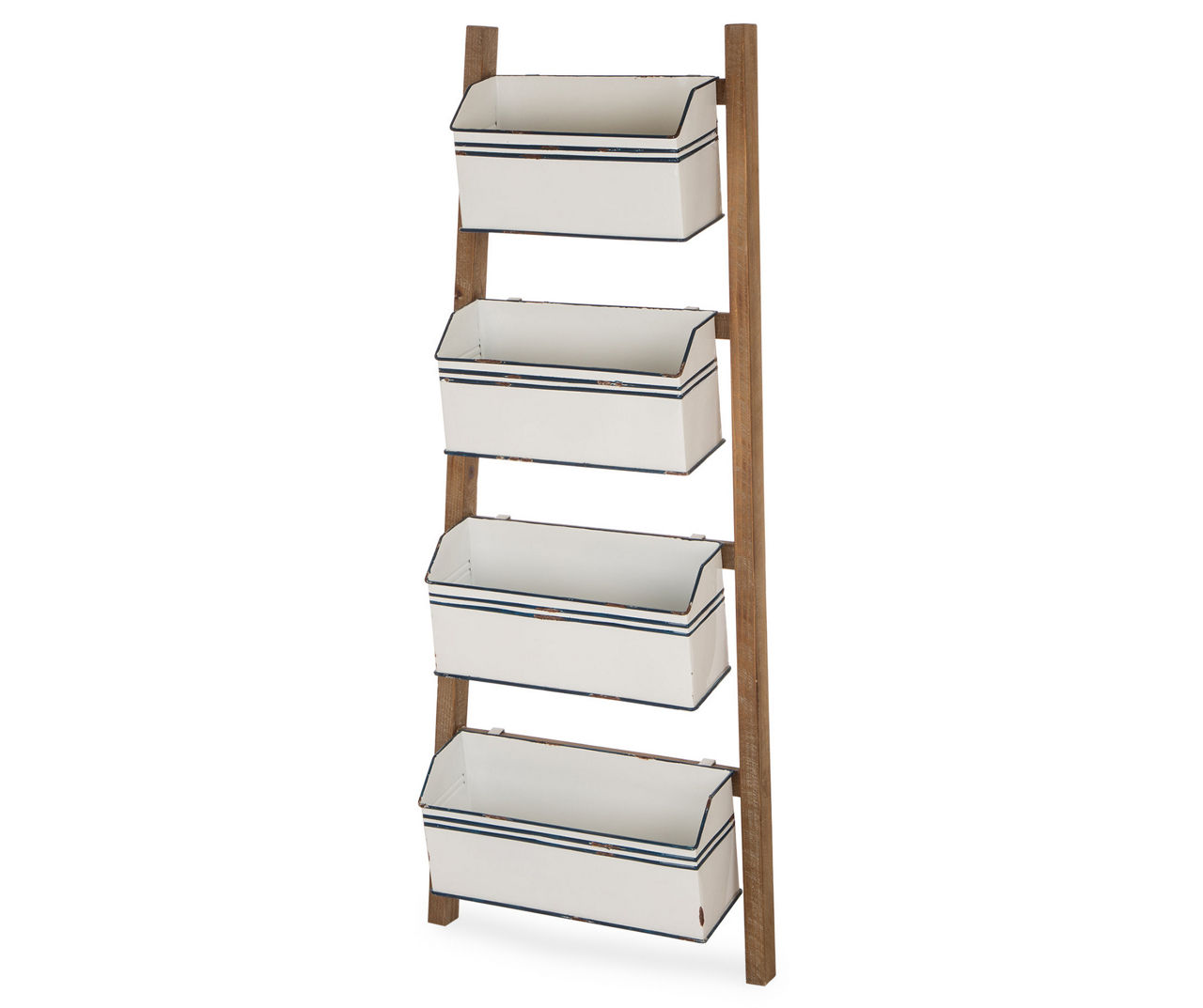 Metal Tiered Shelf With Baskets