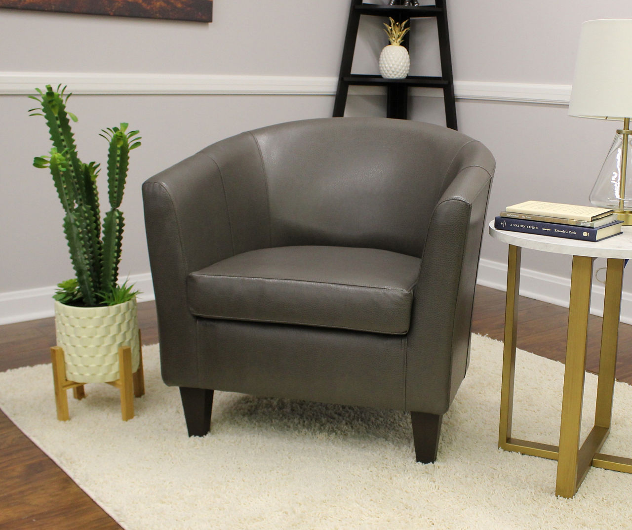 Grey leather tub chairs new arrivals