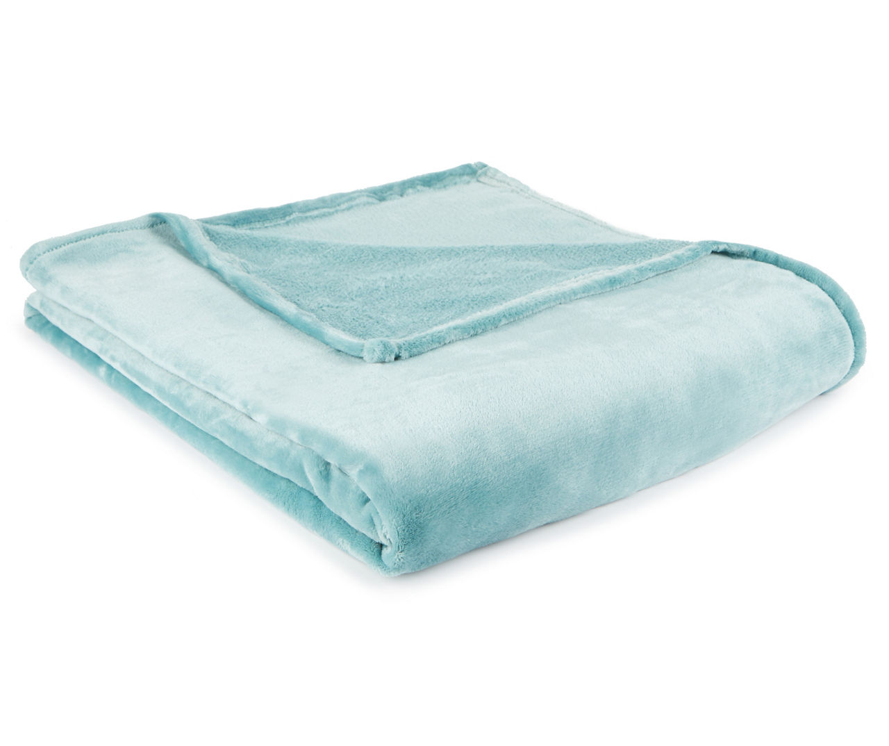Living Colors Mineral Blue Chevron Twin/Full Velvet Plush Blanket | Big ...