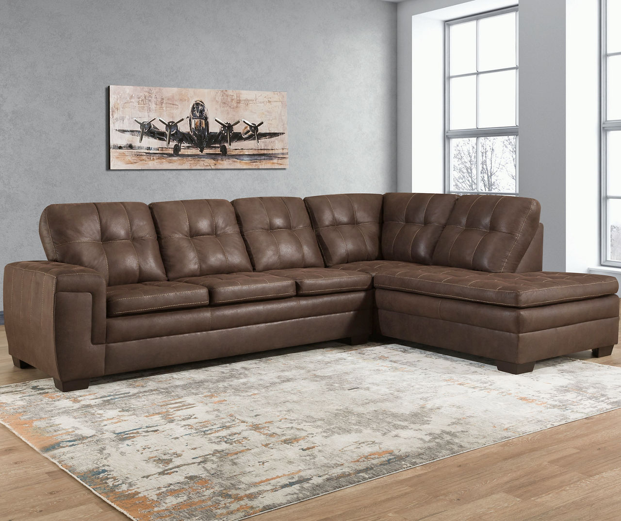 Lane Home Solutions Excursion Java Living Room Sectional 
