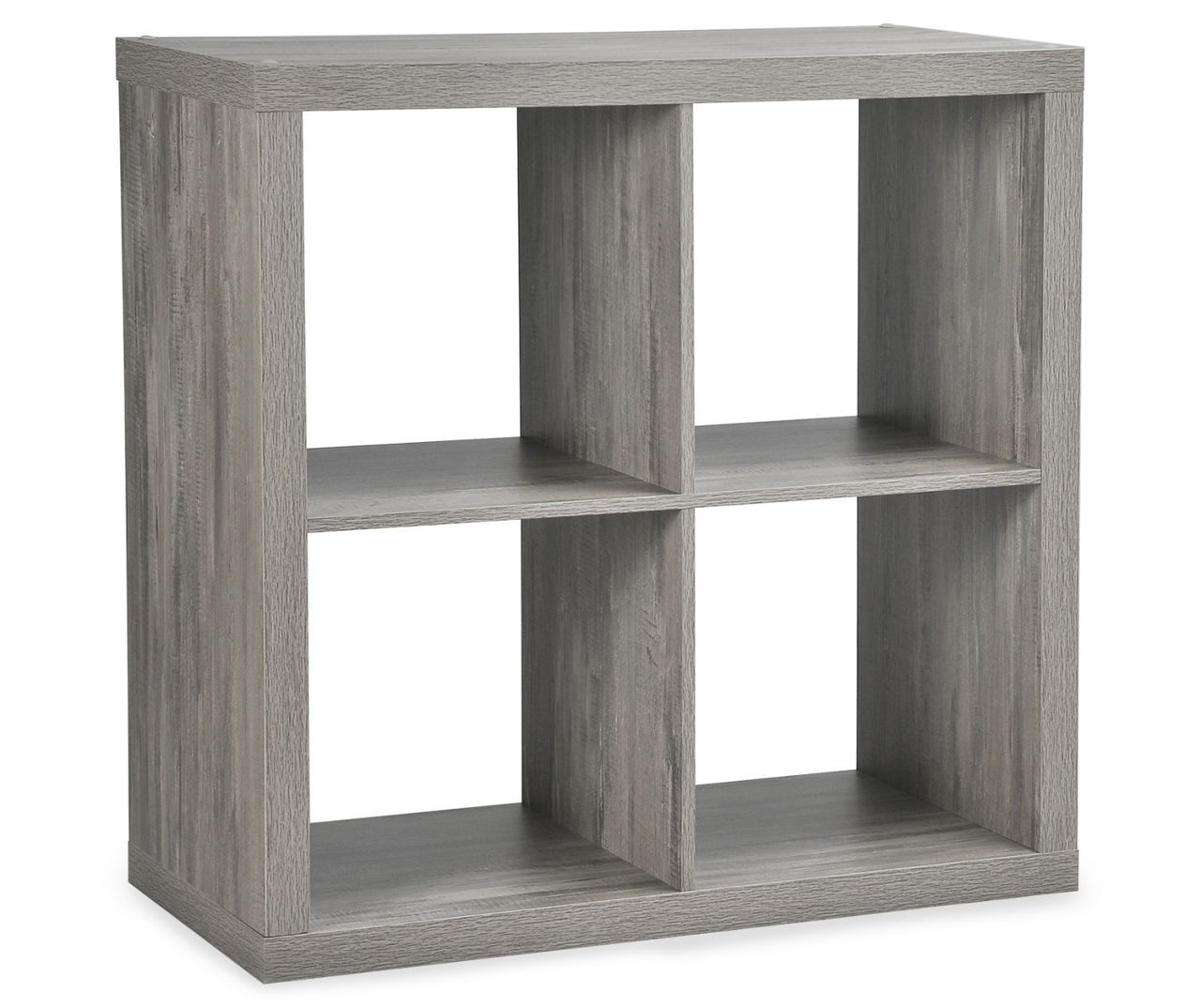 Gray cube outlet storage unit