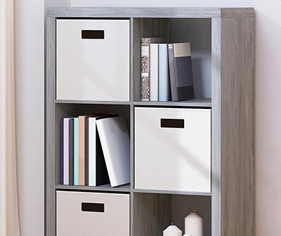 Reclaimed Gray 6-Cube Storage Cubby
