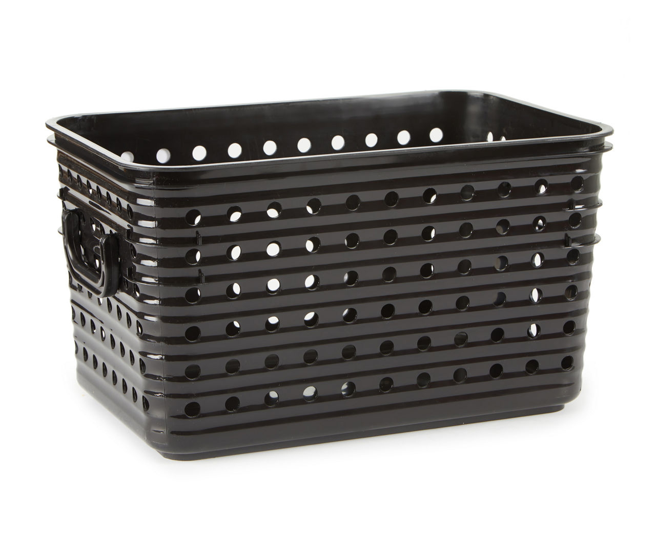 Black Large Storage Basket, Pantry Storage