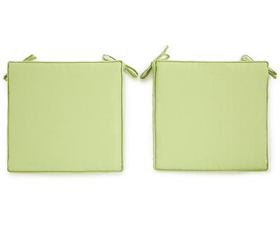 Sage Green Outdoor Box Seat Cushions, 2-Pack