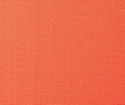 Coral Orange Outdoor Box Seat Cushions, 2-Pack