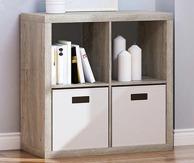 Rustic 4-Cube Storage Cubby