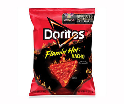 Doritos Tortilla Chips Flamin' Hot Nacho Flavored 9.75 Oz