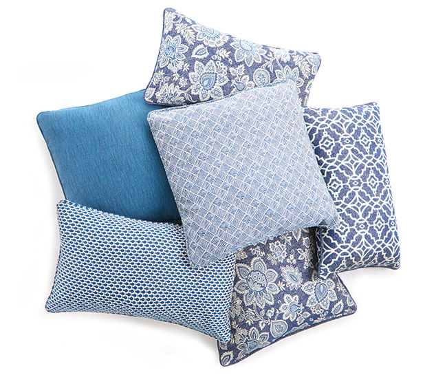 Newport Accent Pillow In Blue