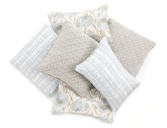 Gray Floral & Pattern Outdoor Throw Pillows