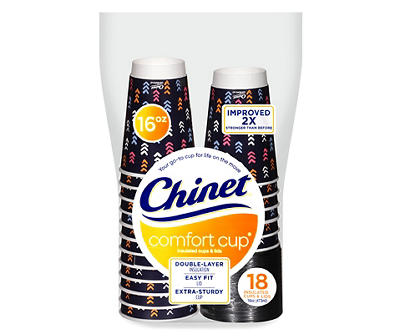 Chinet Comfort Cup 16 oz. Insulated Cups & Lids 18 ct Bag