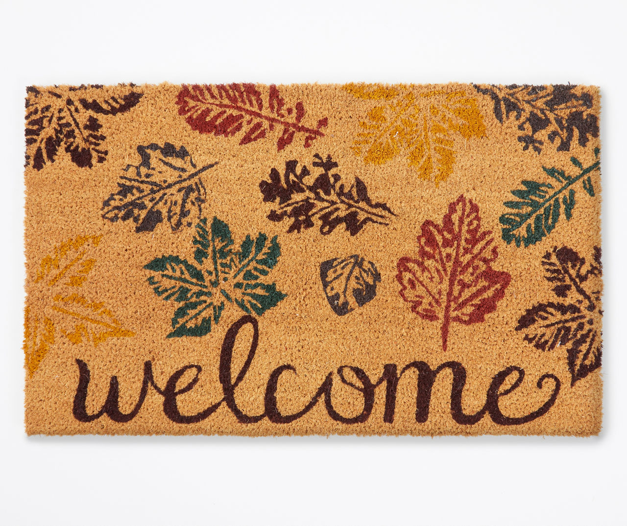 Leaves Rubber Outdoor Welcome Doormat