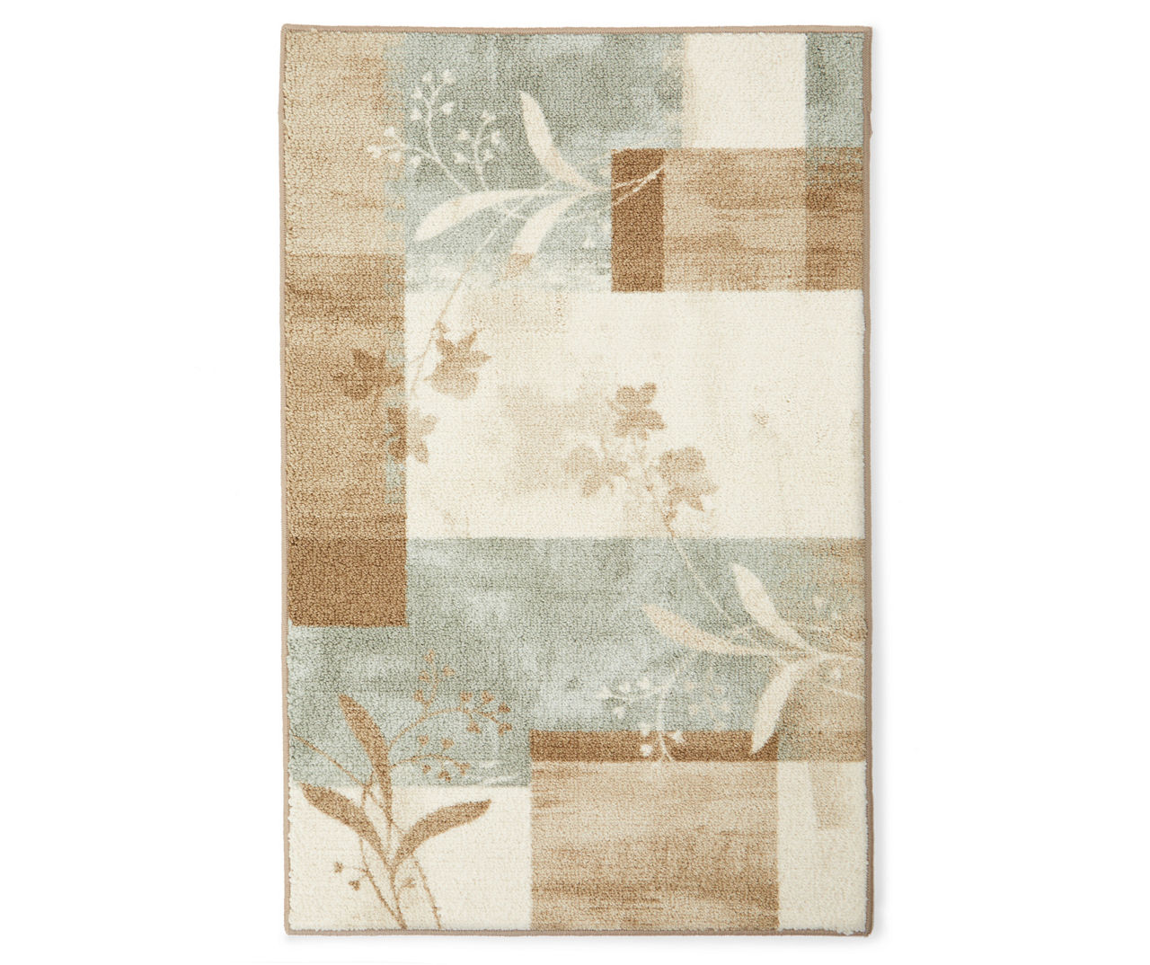 Living Colors Living Colors Grace Tan & Green Floral Accent Rugs Big Lots