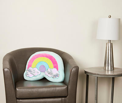 Rainbow Sequin Throw Pillow