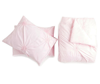Pink Circle Twin/Full 3-Piece Comforter Set