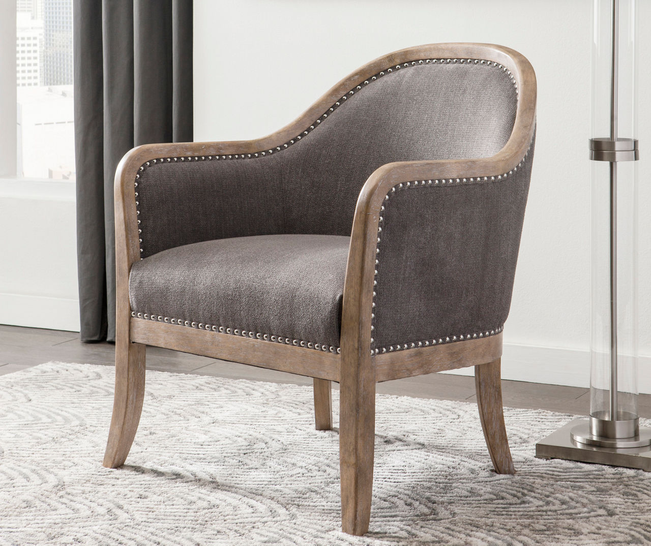 Taupe best sale accent chair