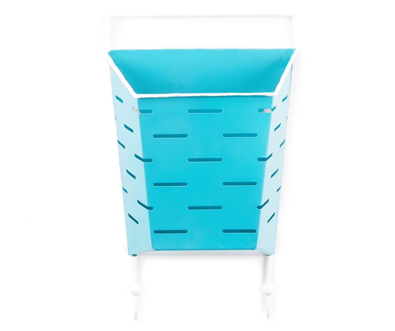 Aqua Mini Wall Bin with Hooks Big Lots