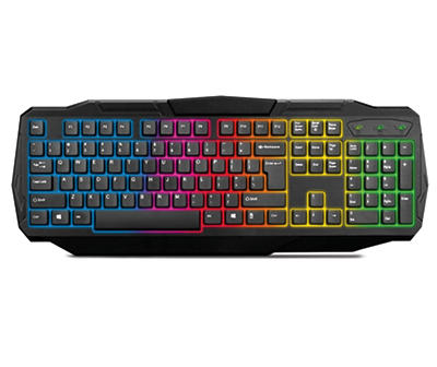 Samurai Black with Multi-Color LED Gaming Keyboard