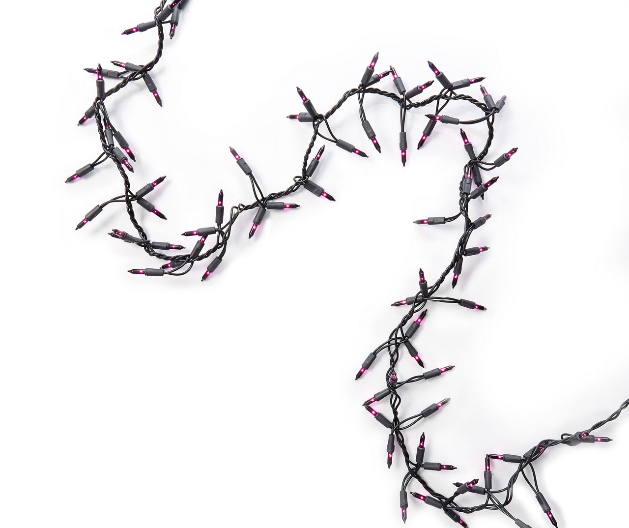Purple Garland Mini Light Set with Black Wire, (6') Big Lots