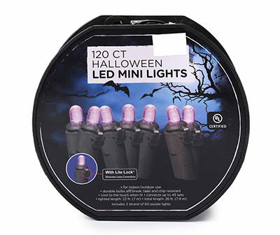 Purple LED Dome Light Set, 120-Lights