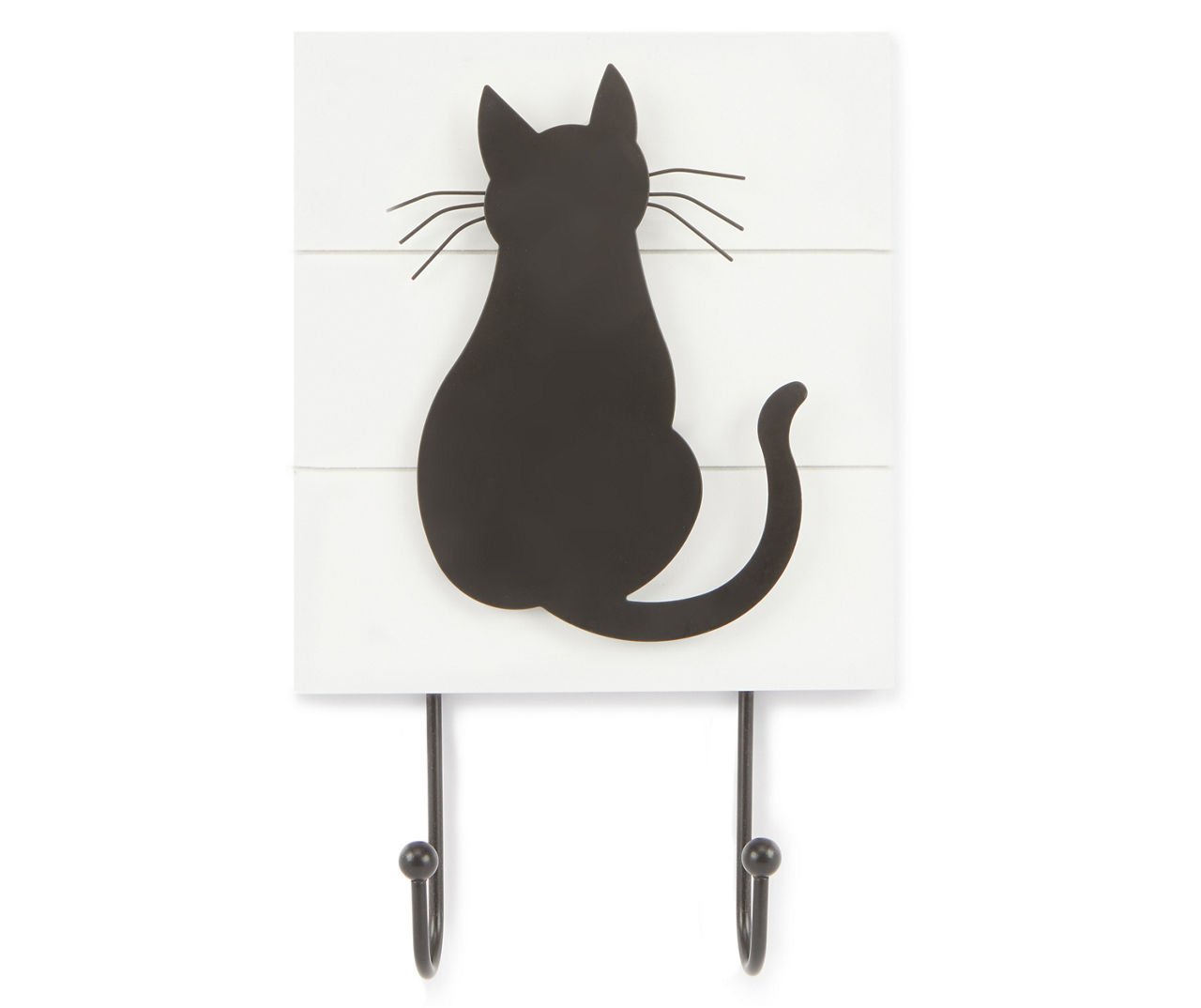 Black Cat Wall Plaque with 2Hooks Big Lots