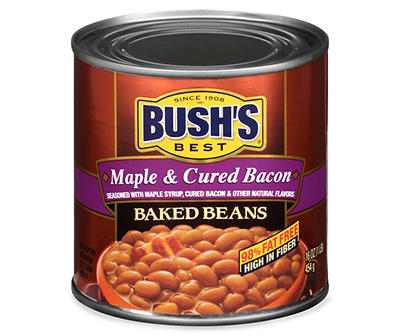 Bush's Best Maple & Cured Bacon Baked Beans 16 oz. Can