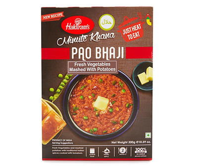 Minute Khana Pao Bhaji Fresh Vegetables & Mashed Potatoes, 10.59 Oz.