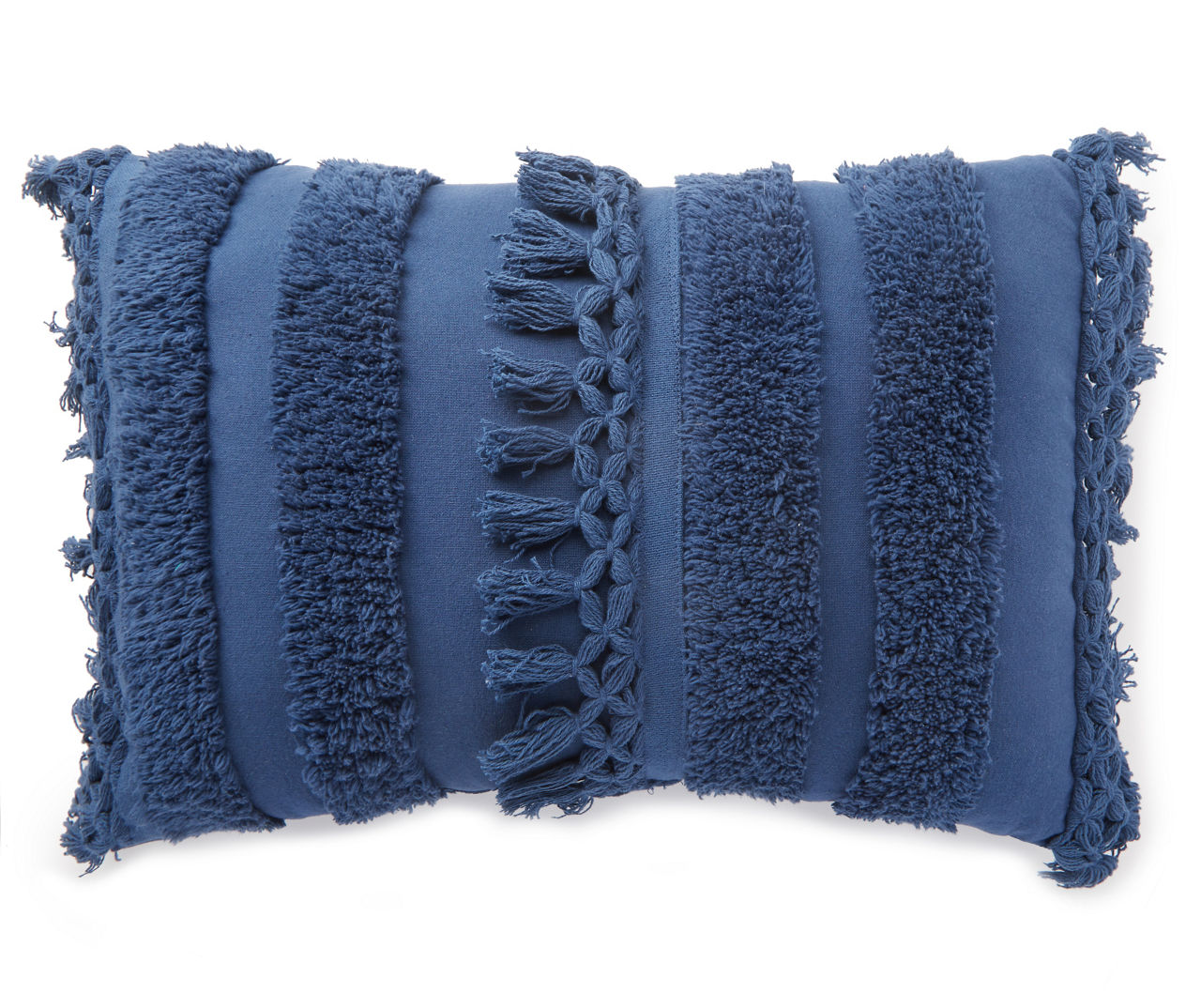 Burrow Nomad Lumbar Pillow in Navy Blue