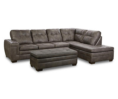 Lane Home Solutions Excursion Gray Living Room Sectional