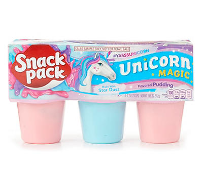 Unicorn Magic Pudding Cups, 6-Pack
