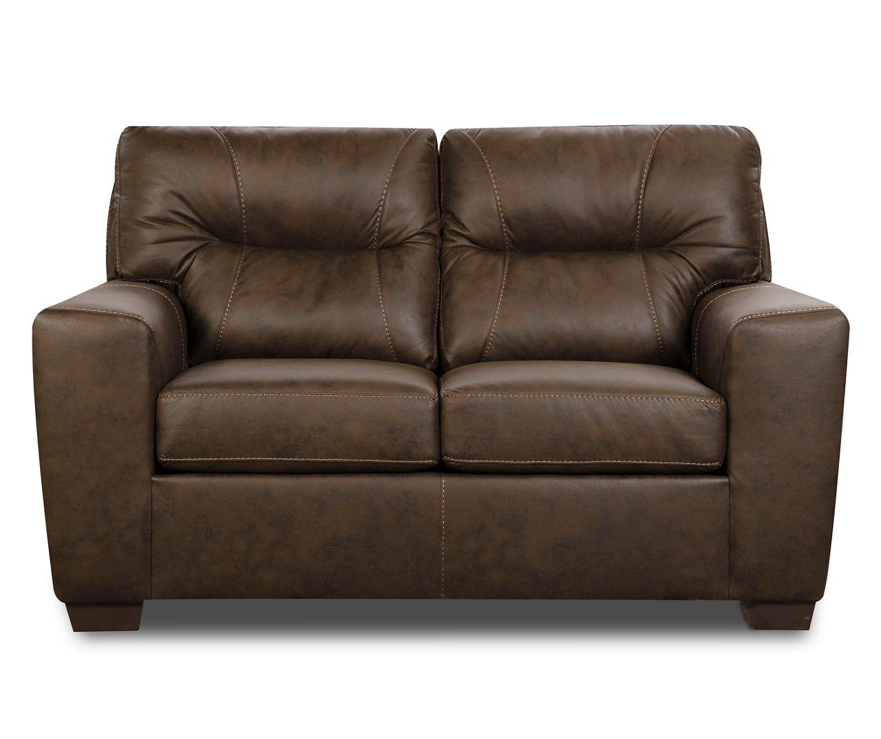 Lane leather sofa 2024 and loveseat