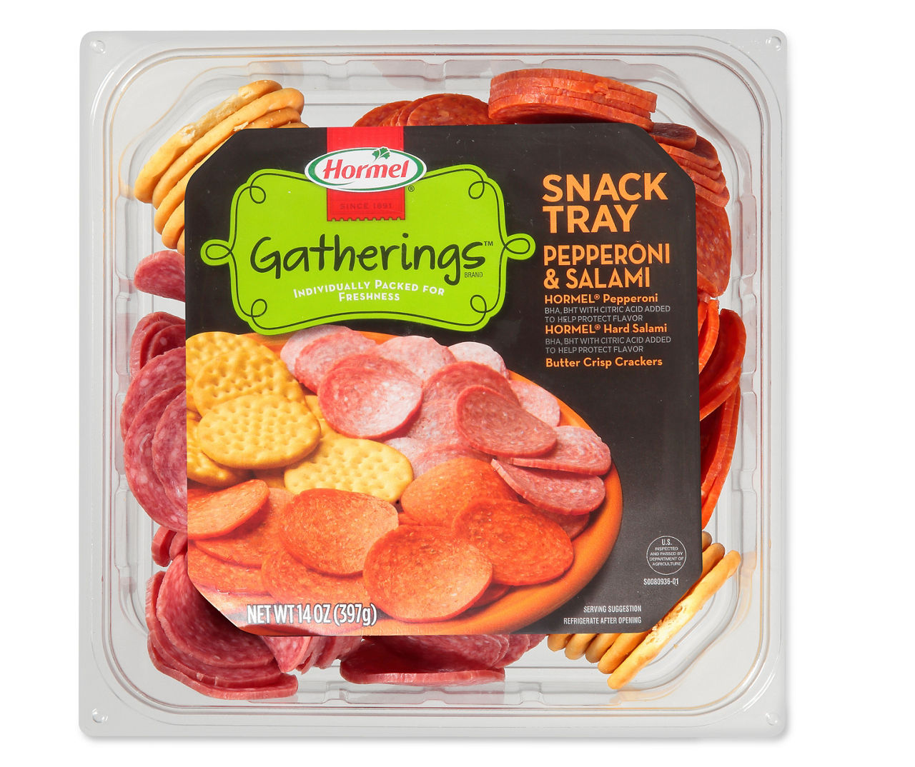 Hormel HORMEL GATHERINGS Snack Tray Pepperoni and Salami | Big Lots