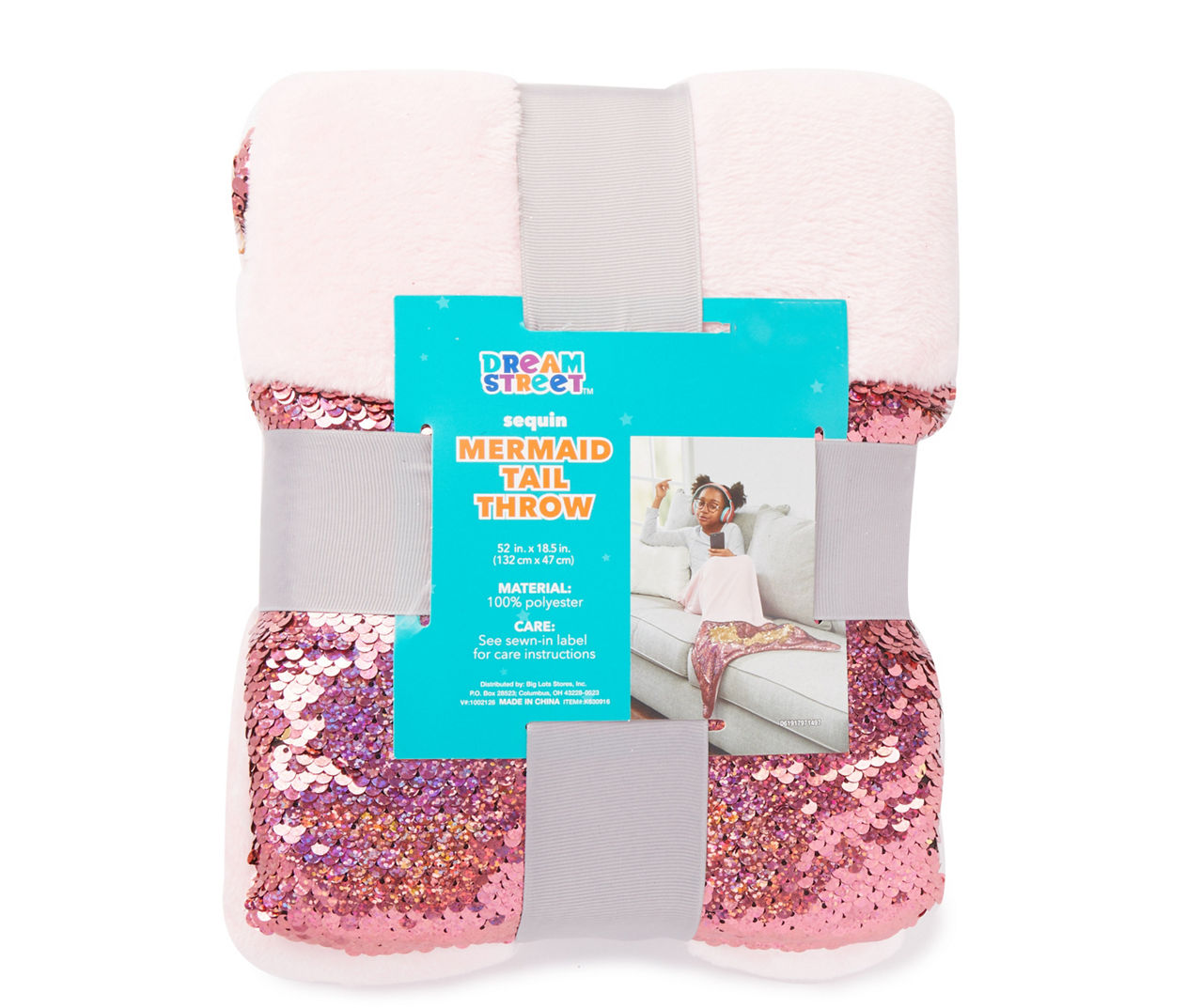 Mermaid sequin clearance throw