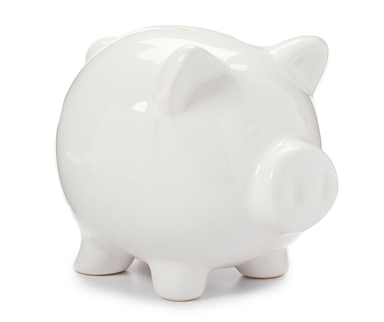 Dream Street White Pig Ceramic Coin Bank Big Lots