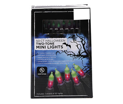 Green & Purple Mini Light Set, 50-Lights