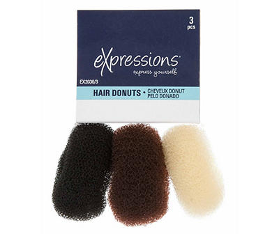 Hair Donuts, 3-Pack