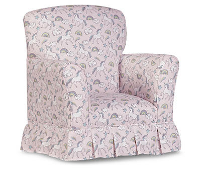 Kids Camille Pink Unicorn Armchair